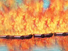 Oil Spill Fire Resistant Boom